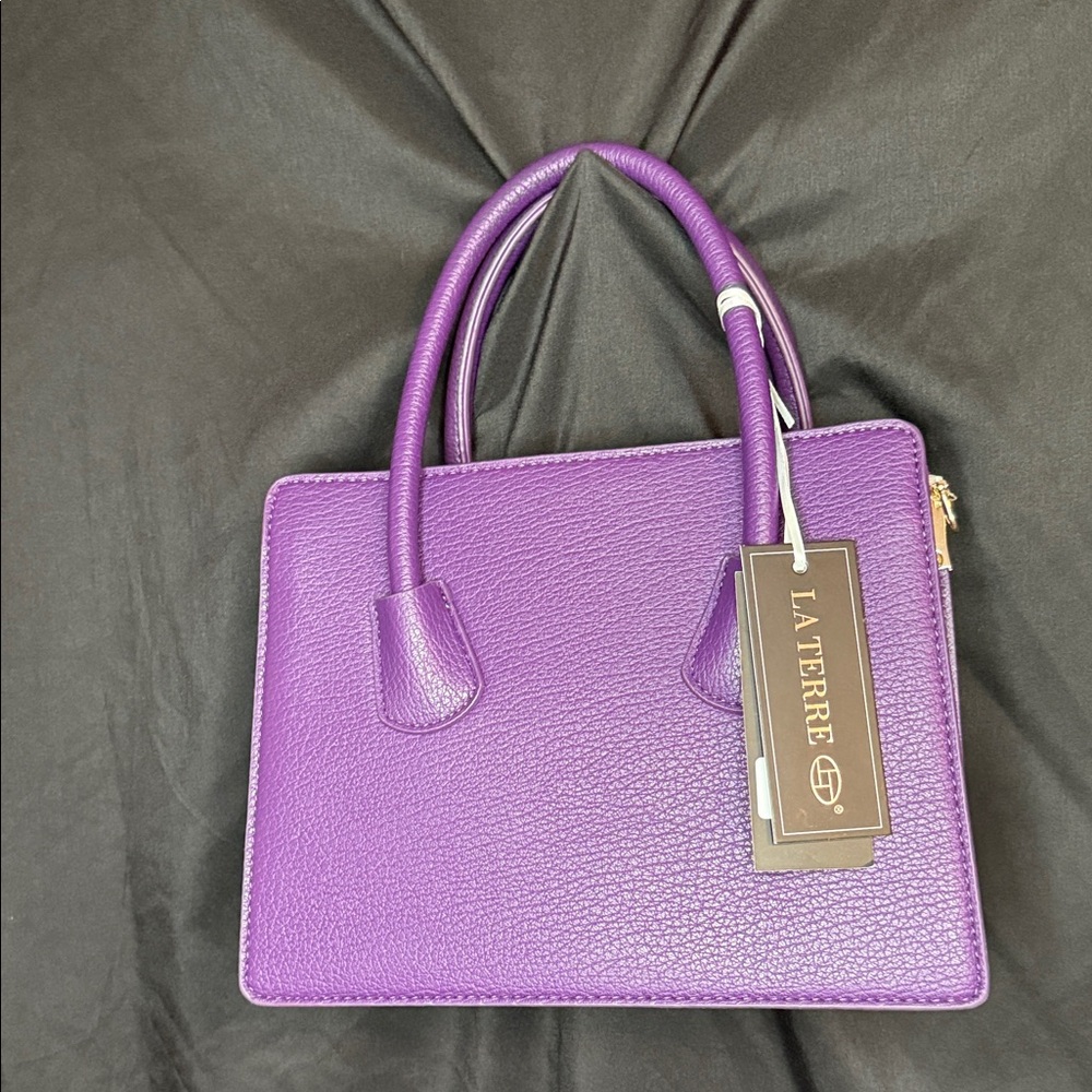 La Terre Purple Satchel Bag